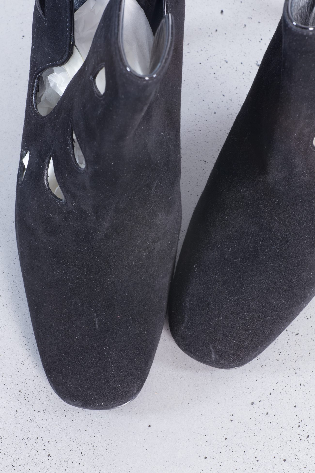 Bottega Veneta Shoes Black suede cutout shoes