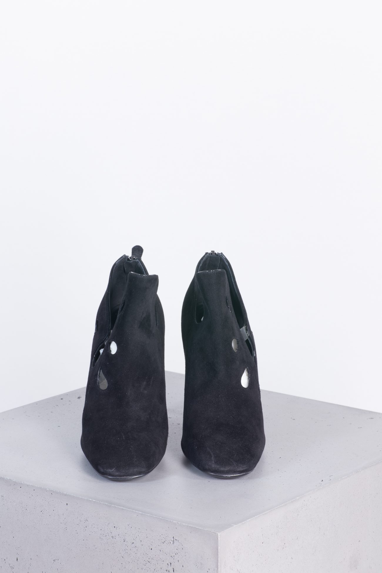 Bottega Veneta Shoes Black suede cutout shoes