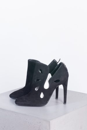 Bottega Veneta Shoes Black suede cutout shoes