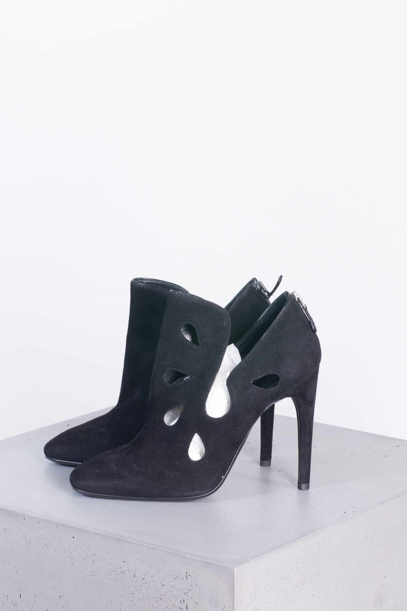 Bottega Veneta Shoes Black suede cutout shoes