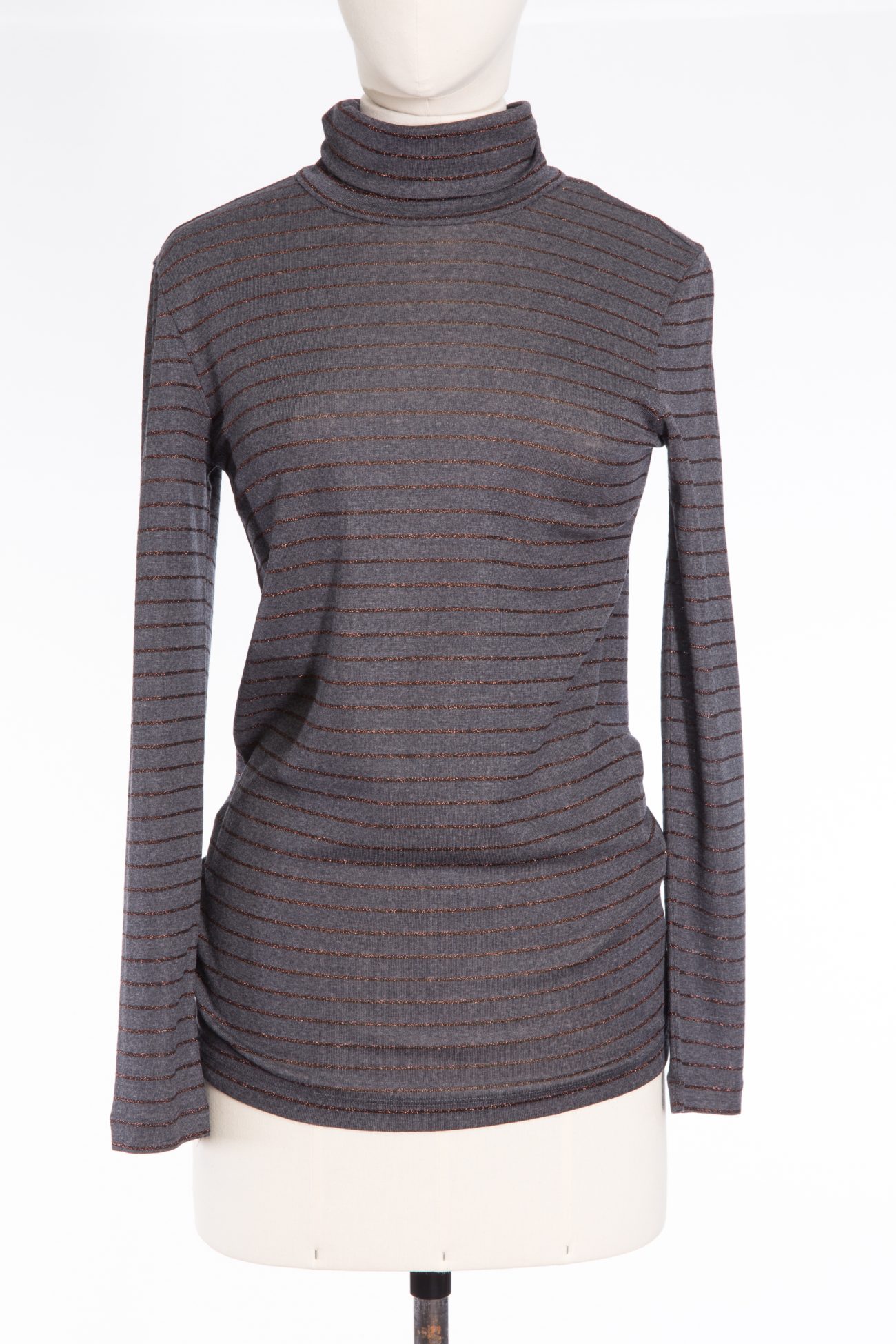 Brunello Cucinelli Wool turtleneck sweater with metallic thread