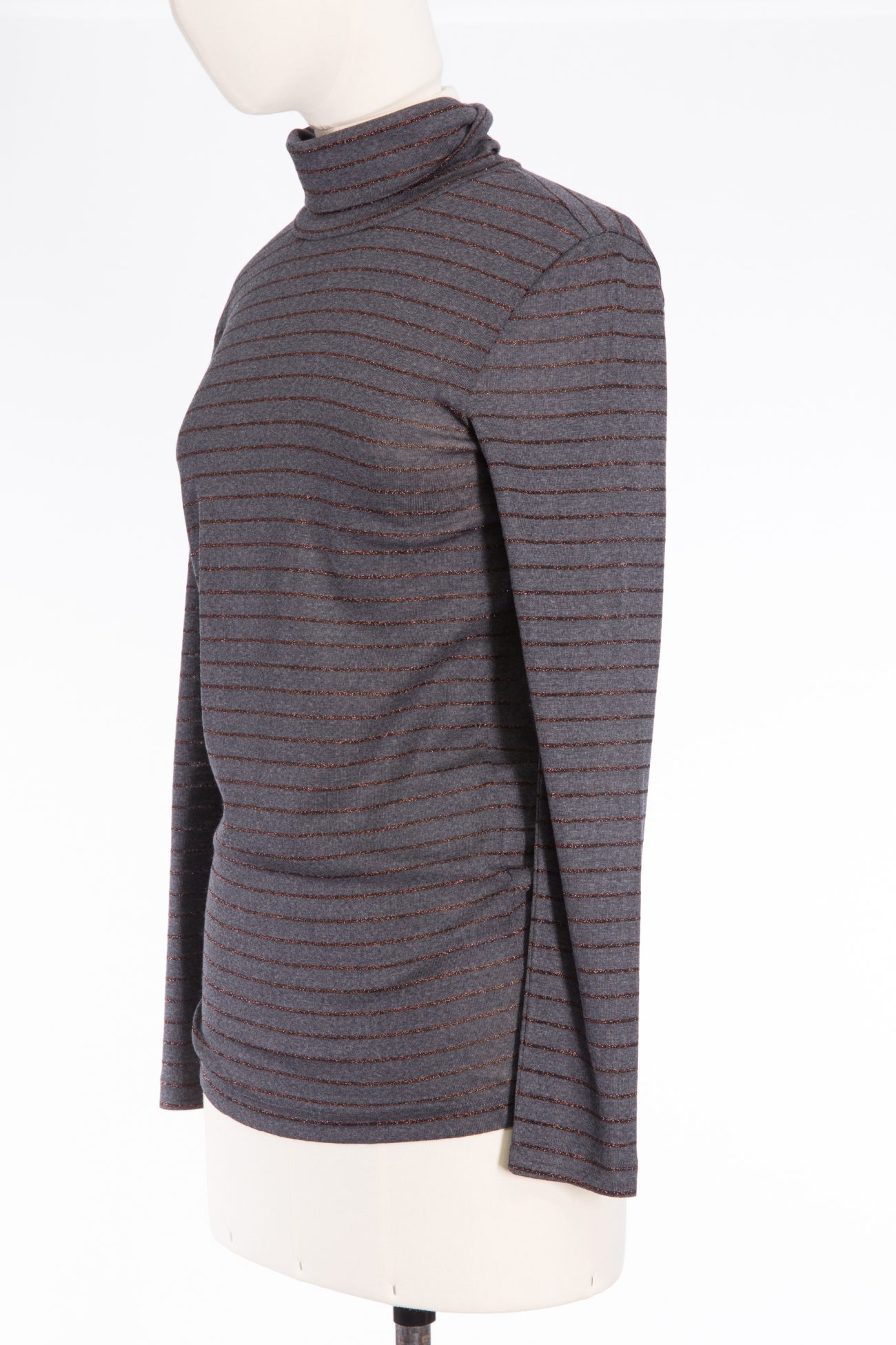 Brunello Cucinelli Wool turtleneck sweater with metallic thread