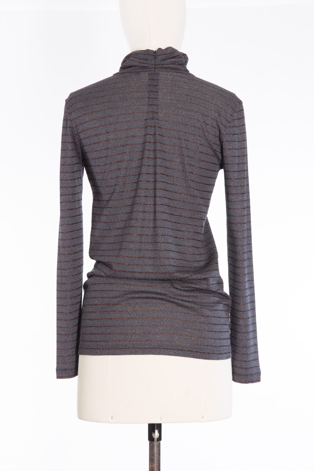 Brunello Cucinelli Wool turtleneck sweater with metallic thread