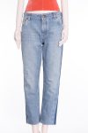 Brunello Cucinelli Cropped jeans with contrast side panels