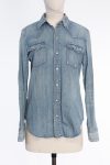 Ralph Lauren Washed denim shirt with pearlized snaps
