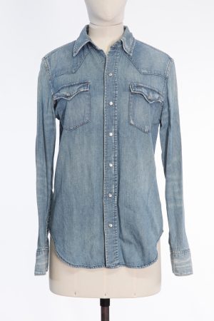 Ralph Lauren Washed denim shirt with pearlized snaps