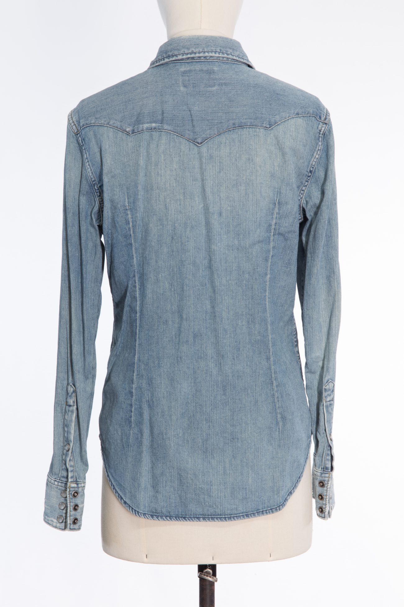 Ralph Lauren Washed denim shirt with pearlized snaps