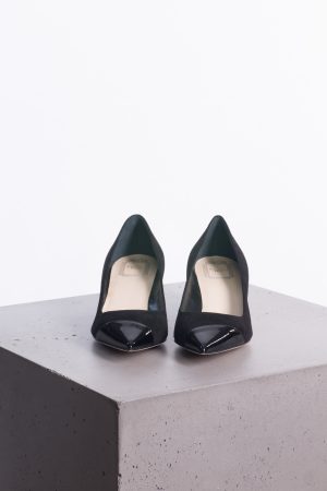 Christian Dior Suede & patent leather pumps