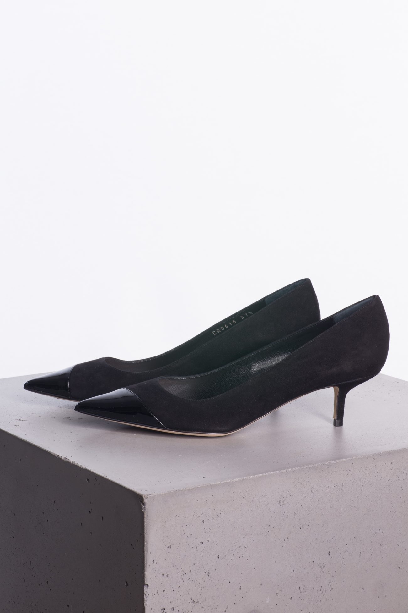 Christian Dior Suede & patent leather pumps