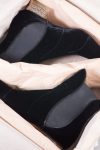 Alaia Clear heel ankle velour boots