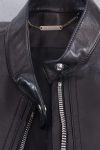 Balmain Cropped leather biker jacket