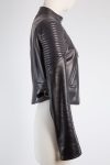 Balmain Cropped leather biker jacket