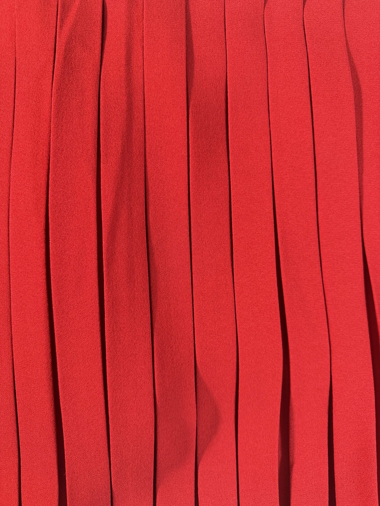 Christian Dior Silk red mini dress with pleated skirt & white collar
