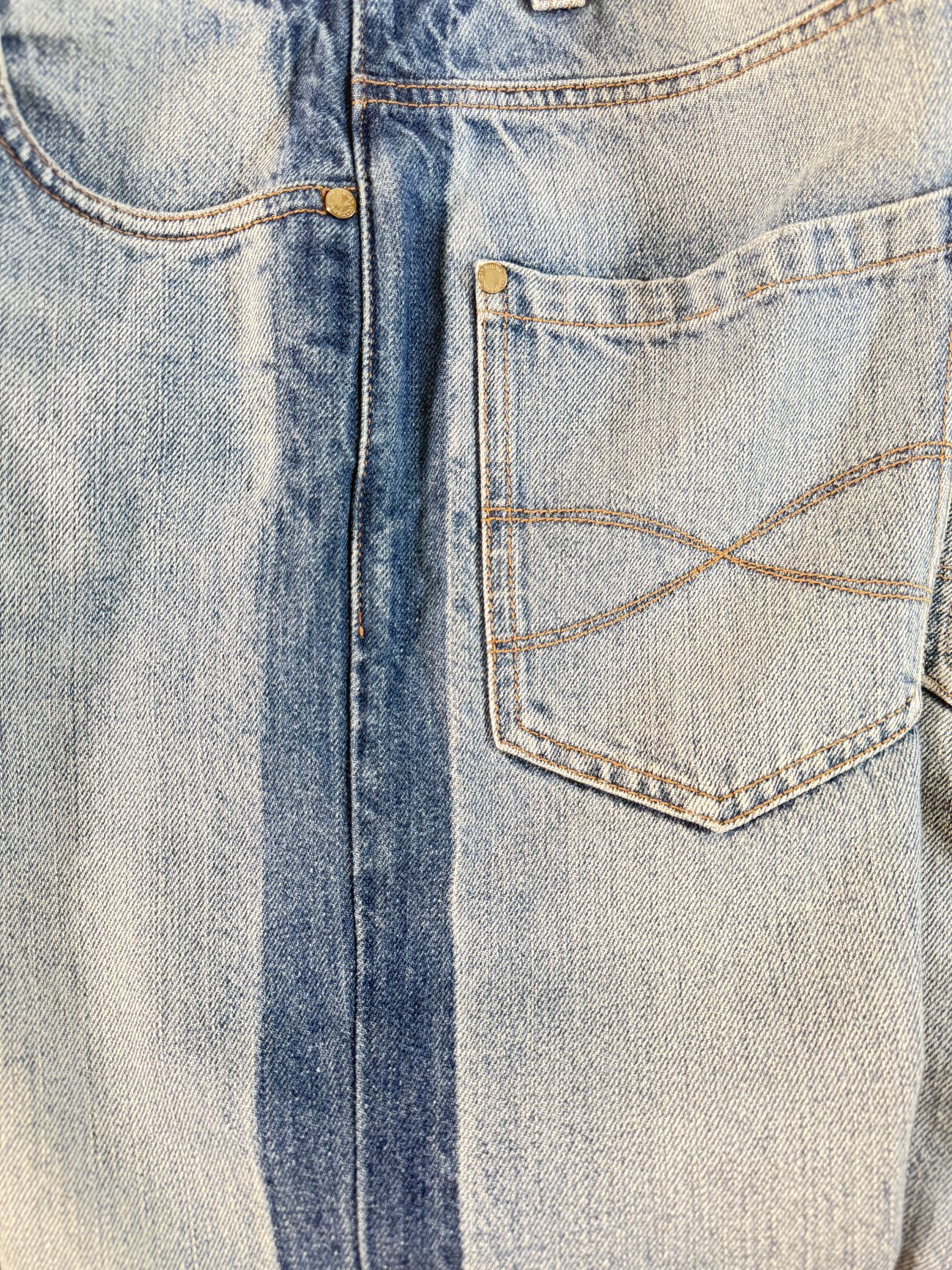 Brunello Cucinelli Cropped jeans with contrast side panels