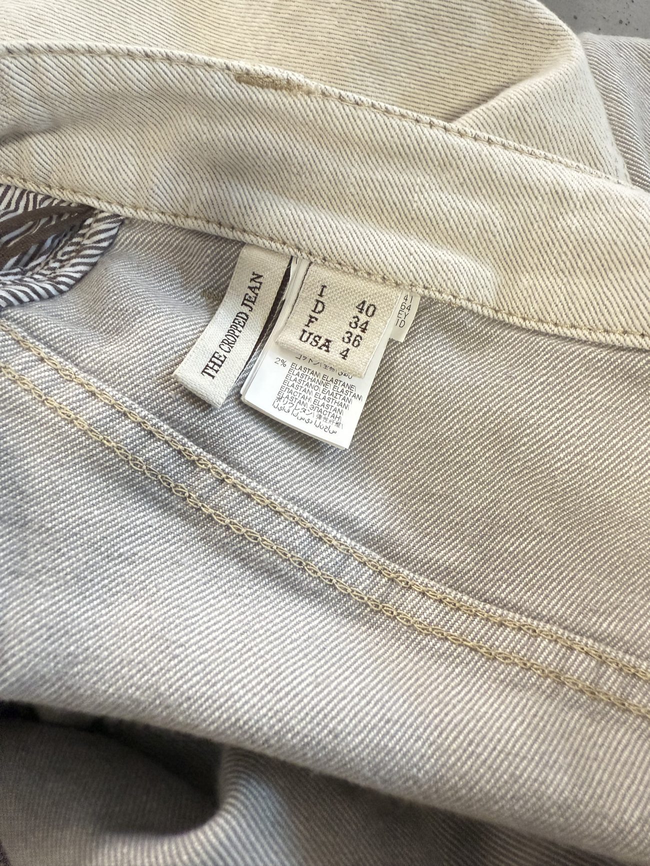 Brunello Cucinelli  Cropped jeans in light grey