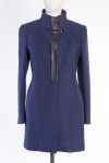 Fay Wool coat with leather insert and signature buckle Fay Wool coat with leather insert and signature buckle
