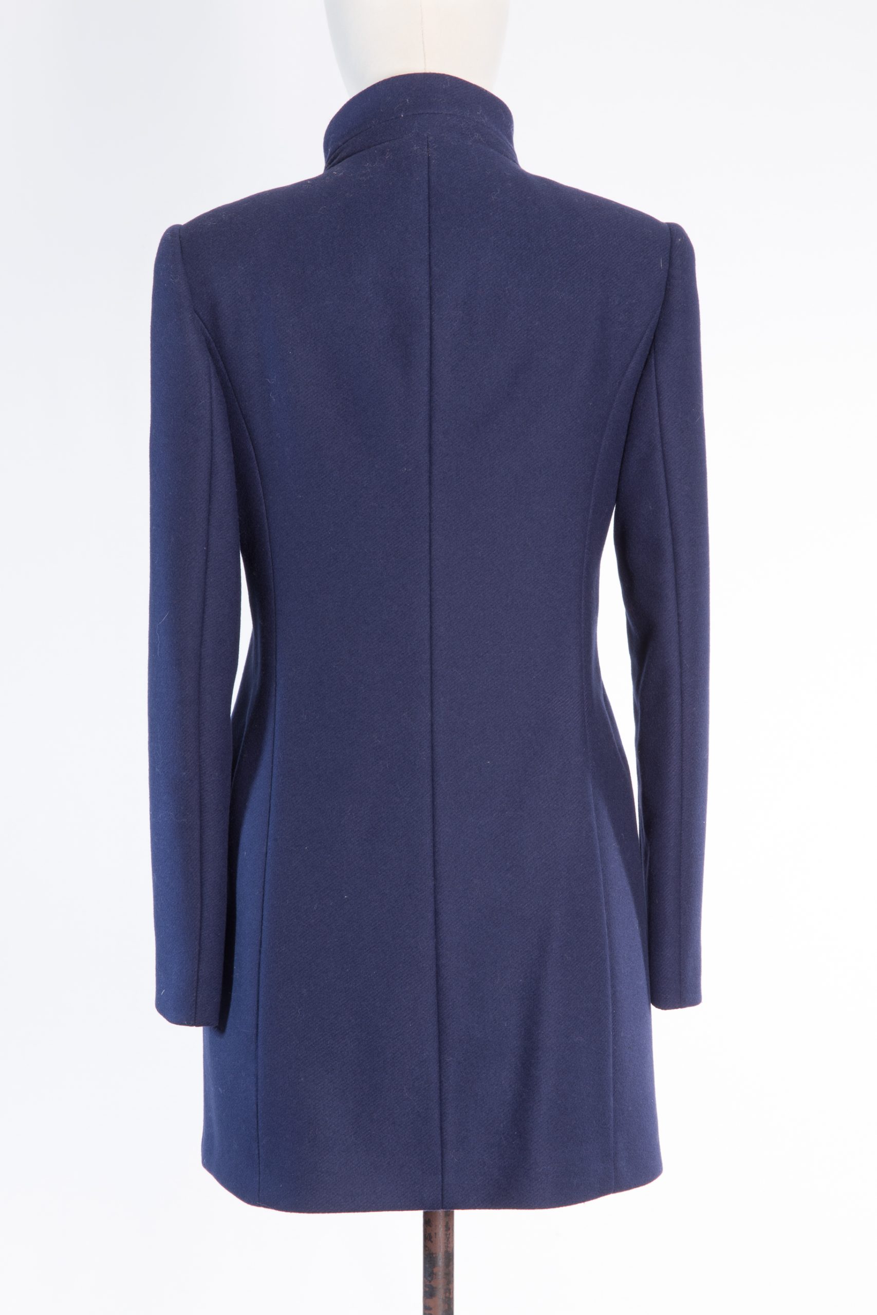 Fay Wool coat with leather insert and signature buckle Fay Wool coat with leather insert and signature buckle