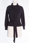 Piazza Sempione Angora and Silk Belted Cardigan