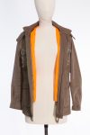 Philipp Plein Khaki camouflage jacket with crystal skull back, detachable lining and hood