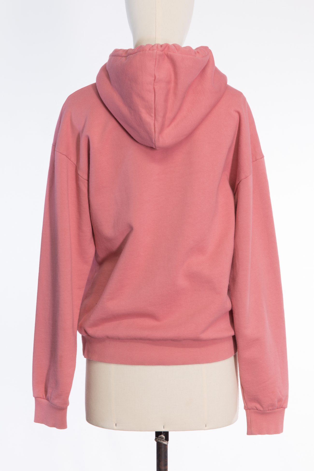Celine Pink hoodie with white logo & kangaroo pocket