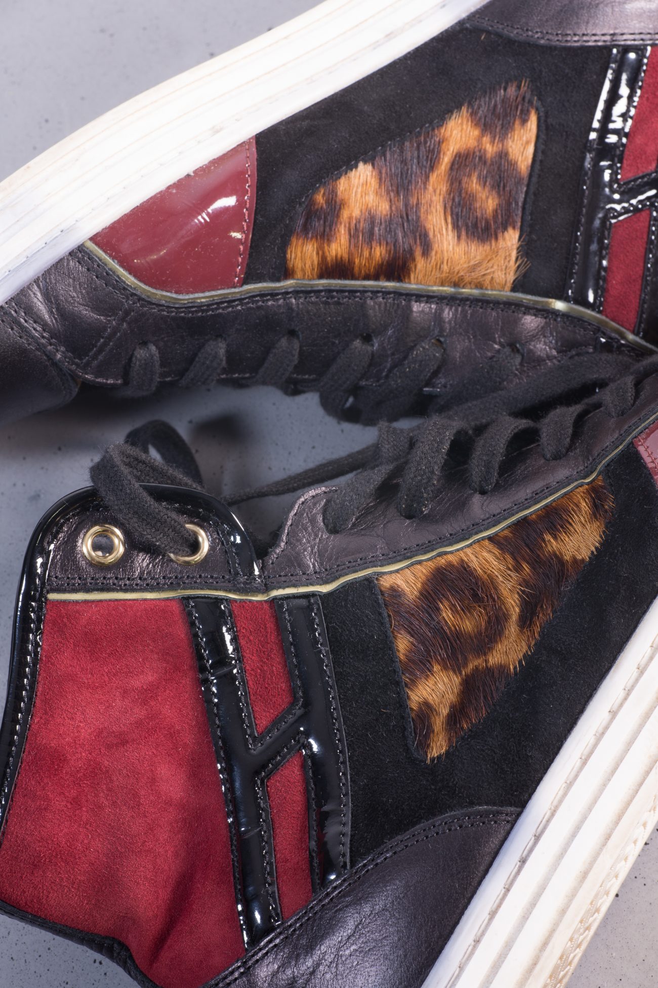 Hogan Rebel sneakers with leopard print