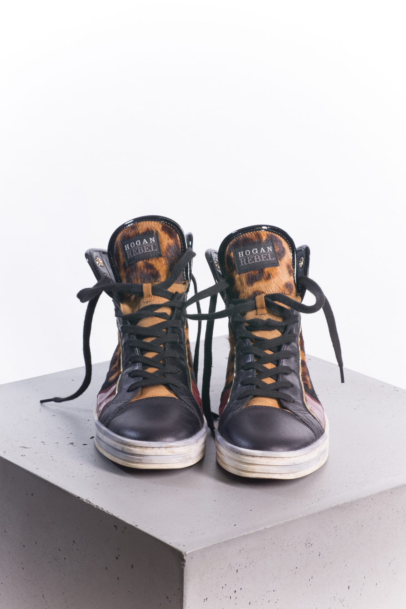 Hogan Rebel sneakers with leopard print