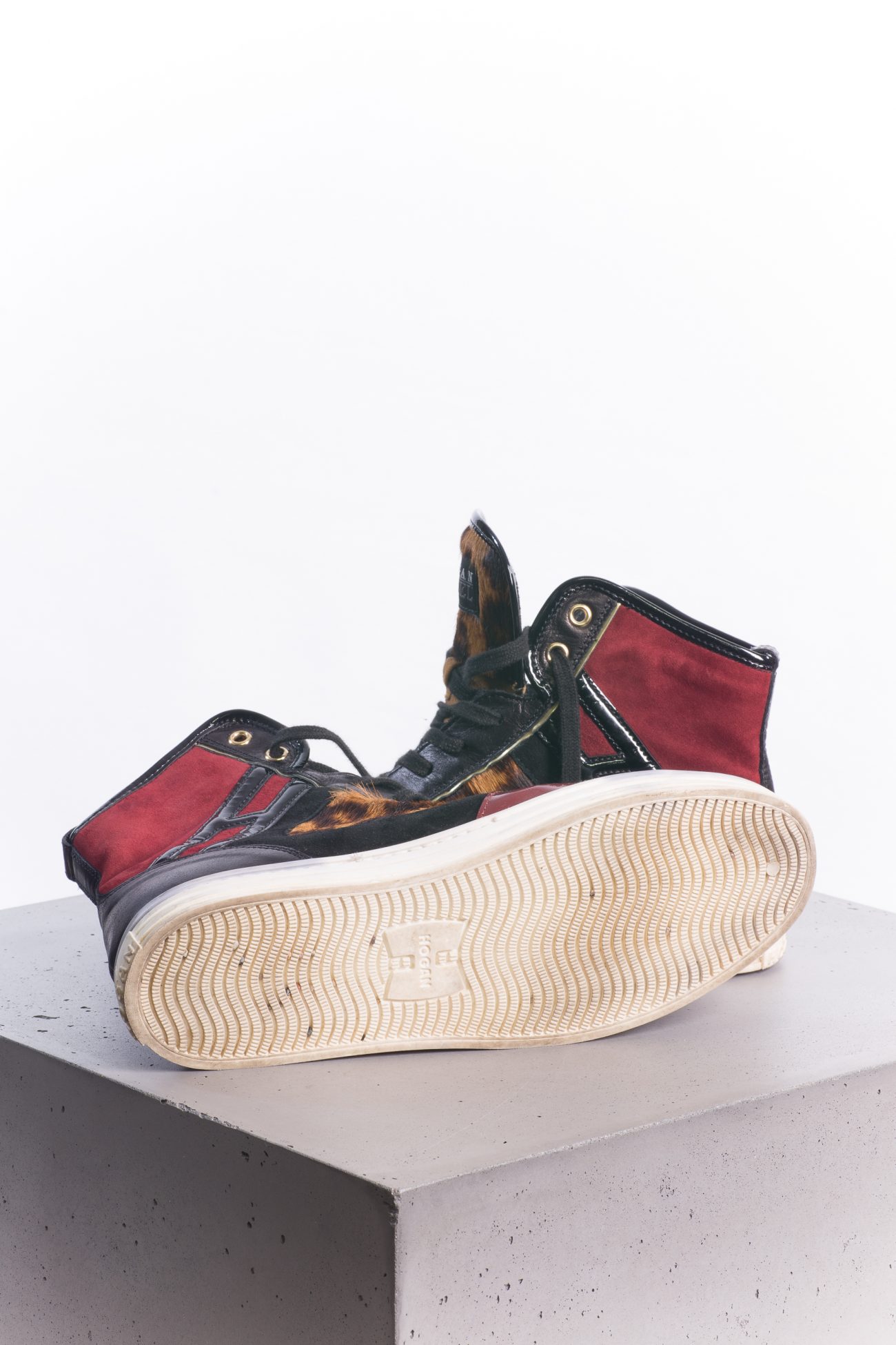 Hogan Rebel sneakers with leopard print