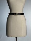 Christian Dior 30 Montaigne black calfskin cut-out CD belt