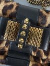 Christian Louboutin Leopard Mini Clutch with Golden Bow
