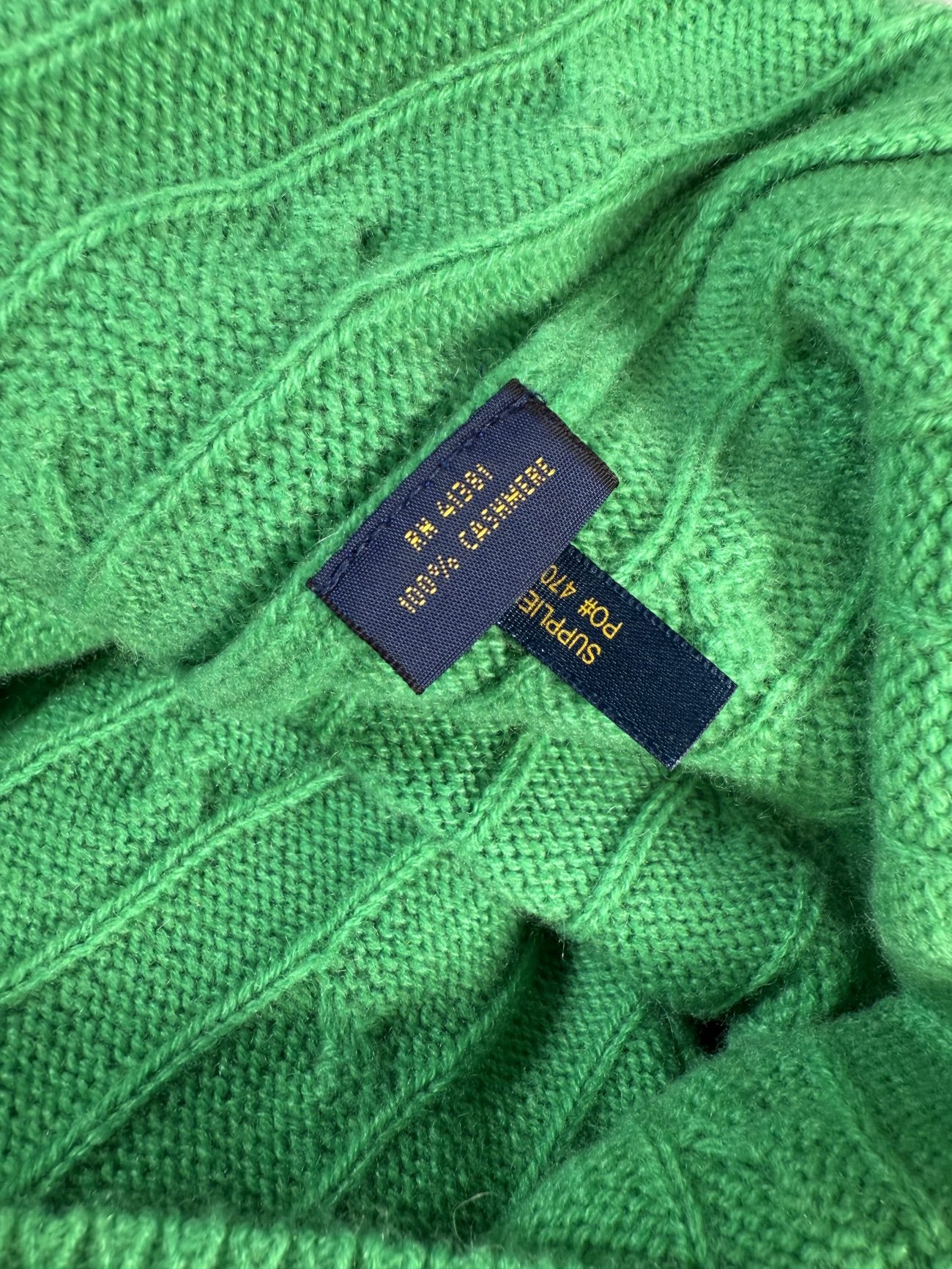 Ralph Lauren Signature cable-knit cashmere sweater