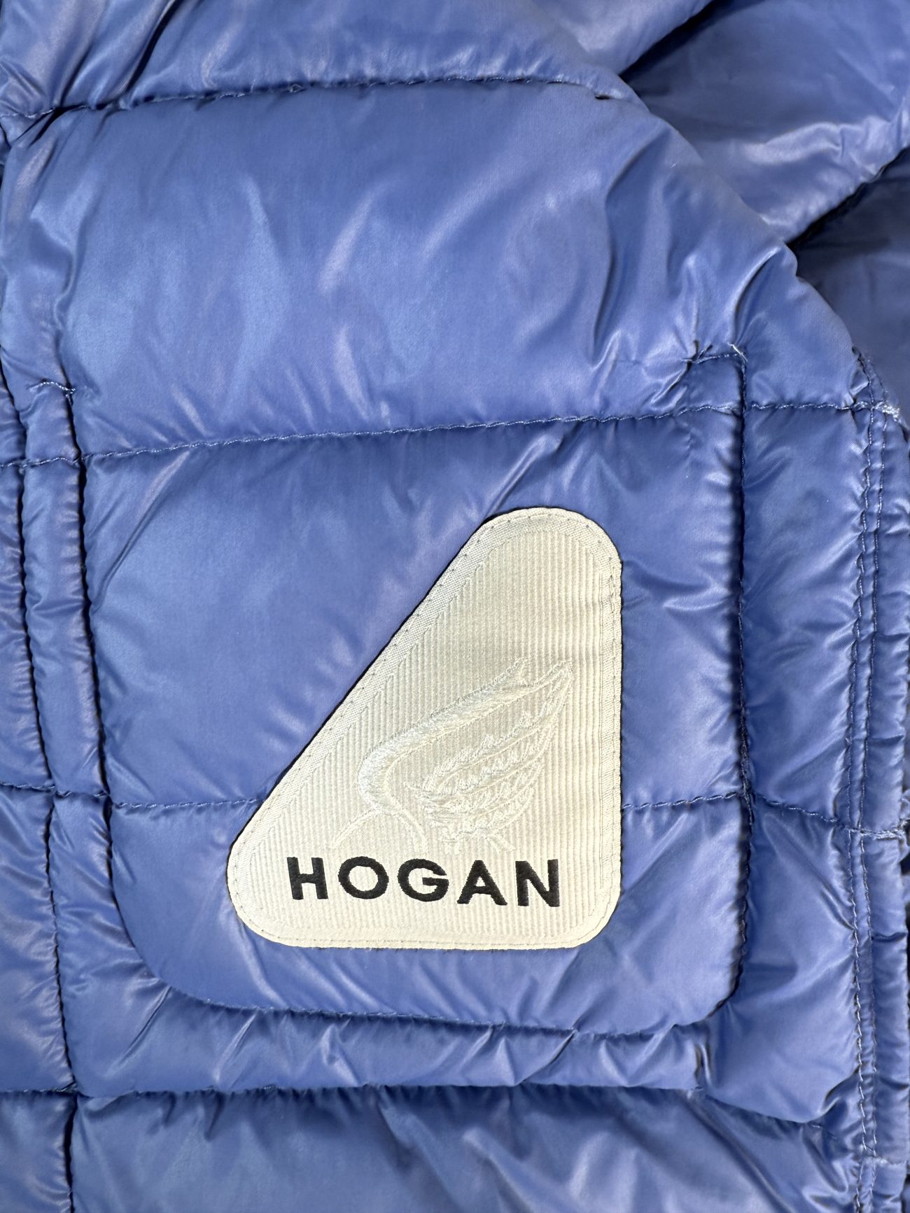 Hogan Lightweight Down Jacket in Cornflower Blue