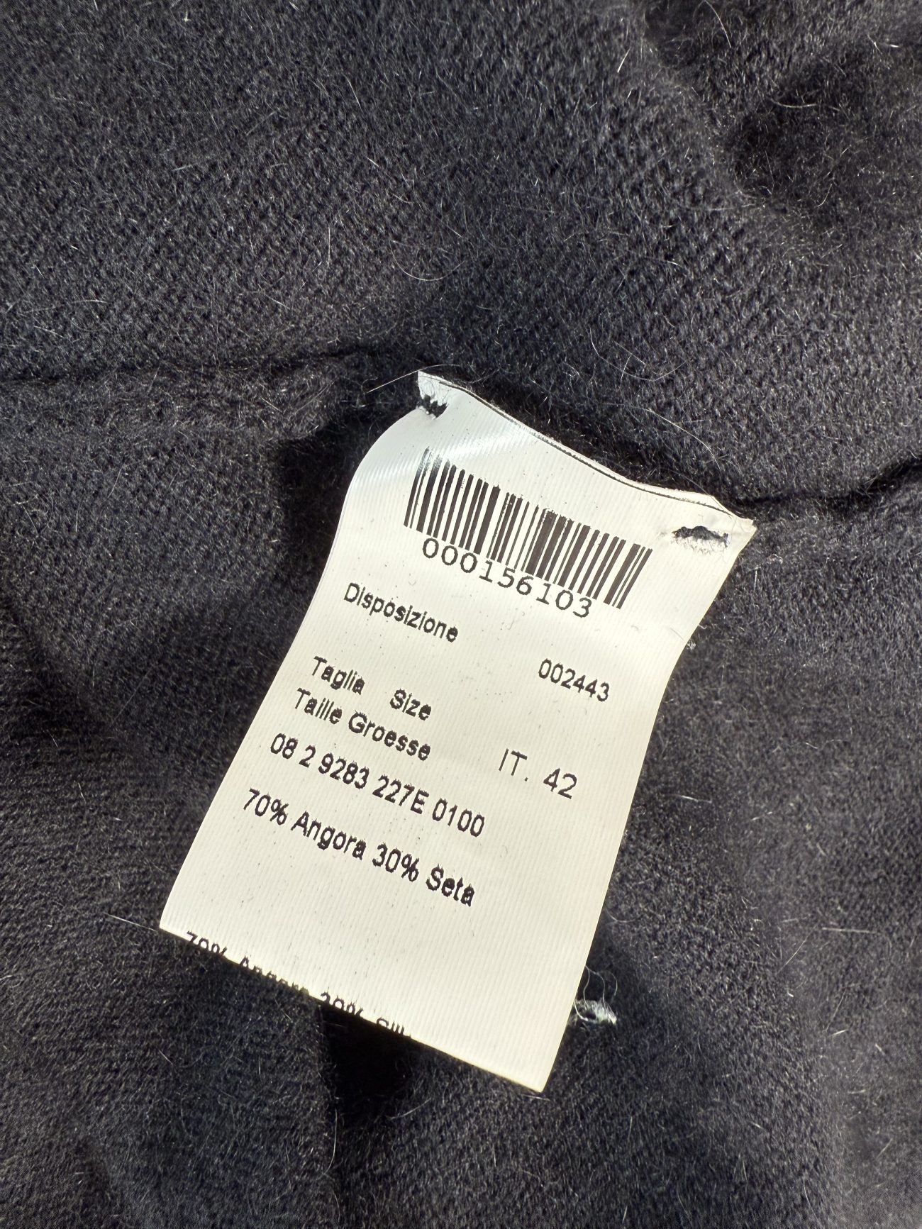 Piazza Sempione Angora and Silk Belted Cardigan