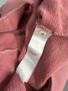 Celine Pink hoodie with white logo & kangaroo pocket