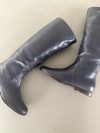 Sergio Rossi Blue Leather Knee-High Boots (Size 36.5)