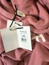 Celine Pink hoodie with white logo & kangaroo pocket