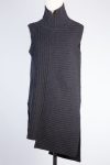 CELINE Asymmetric Ribbed Sleeveless Turtleneck Sweater CELINE Asymmetric Ribbed Sleeveless Turtleneck Sweater