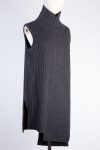 CELINE Asymmetric Ribbed Sleeveless Turtleneck Sweater CELINE Asymmetric Ribbed Sleeveless Turtleneck Sweater