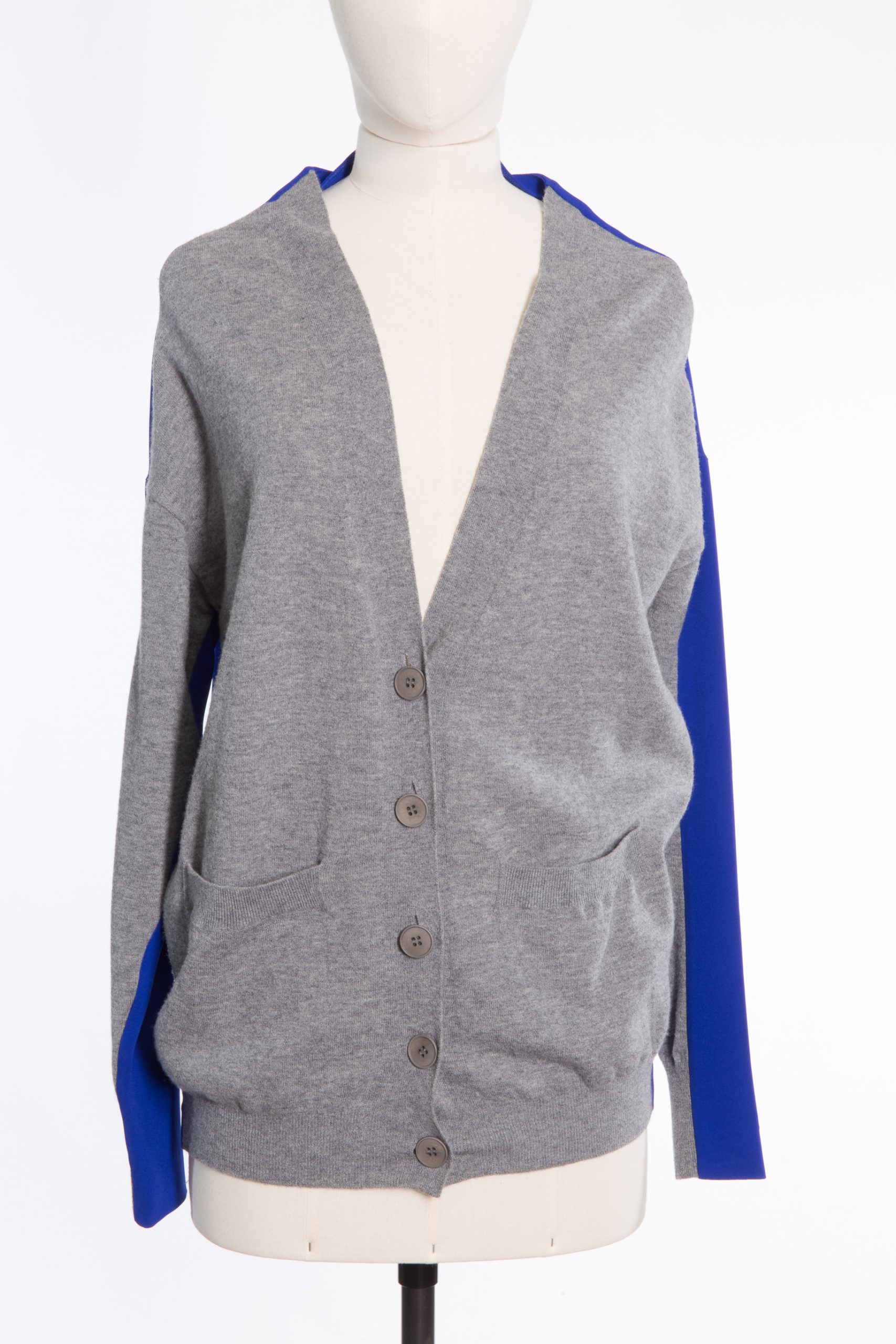 Stella McCartney, Two-Tone Wool & Acetate Cardigan Stella McCartney, Two-Tone Wool & Acetate Cardigan