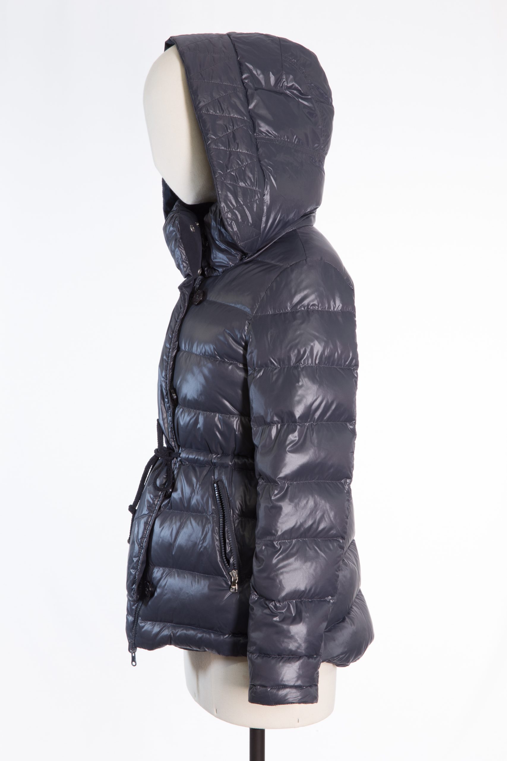 Patrizia Pepe, Firenze Reversible Down Jacket in Asphalt Grey