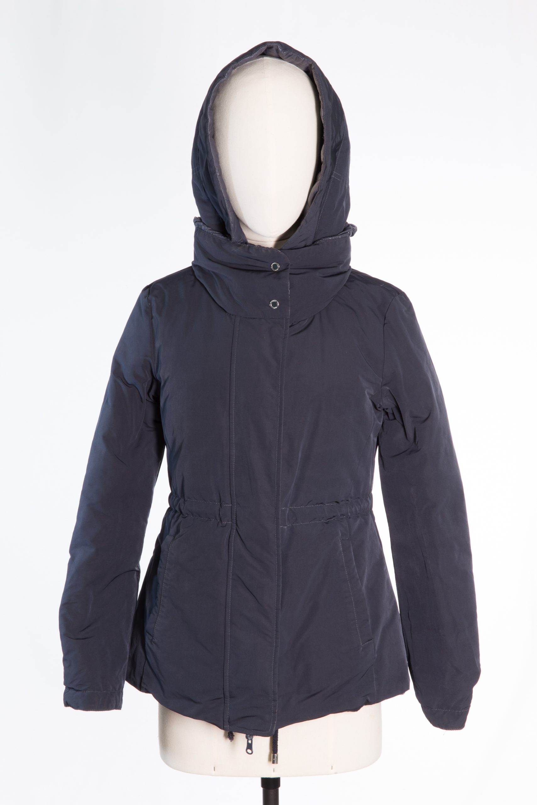 Patrizia Pepe, Firenze Reversible Down Jacket in Asphalt Grey