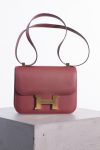 Hermes Constance burgundy epsom leather with gold hardware