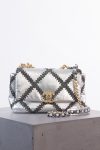 Chanel Metallic Calfskin Crochet Medium 19 Flap (Silver, 2021): Chanel Metallic Calfskin Crochet Medium 19 Flap (Silver, 2021):