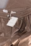 BRUNELLO CUCINELLI Cropped metallic straight-leg leather pants BRUNELLO CUCINELLI Cropped metallic straight-leg leather pants