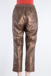 BRUNELLO CUCINELLI Cropped metallic straight-leg leather pants BRUNELLO CUCINELLI Cropped metallic straight-leg leather pants