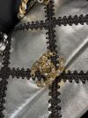 Chanel Metallic Calfskin Crochet Medium 19 Flap (Silver, 2021): Chanel Metallic Calfskin Crochet Medium 19 Flap (Silver, 2021):