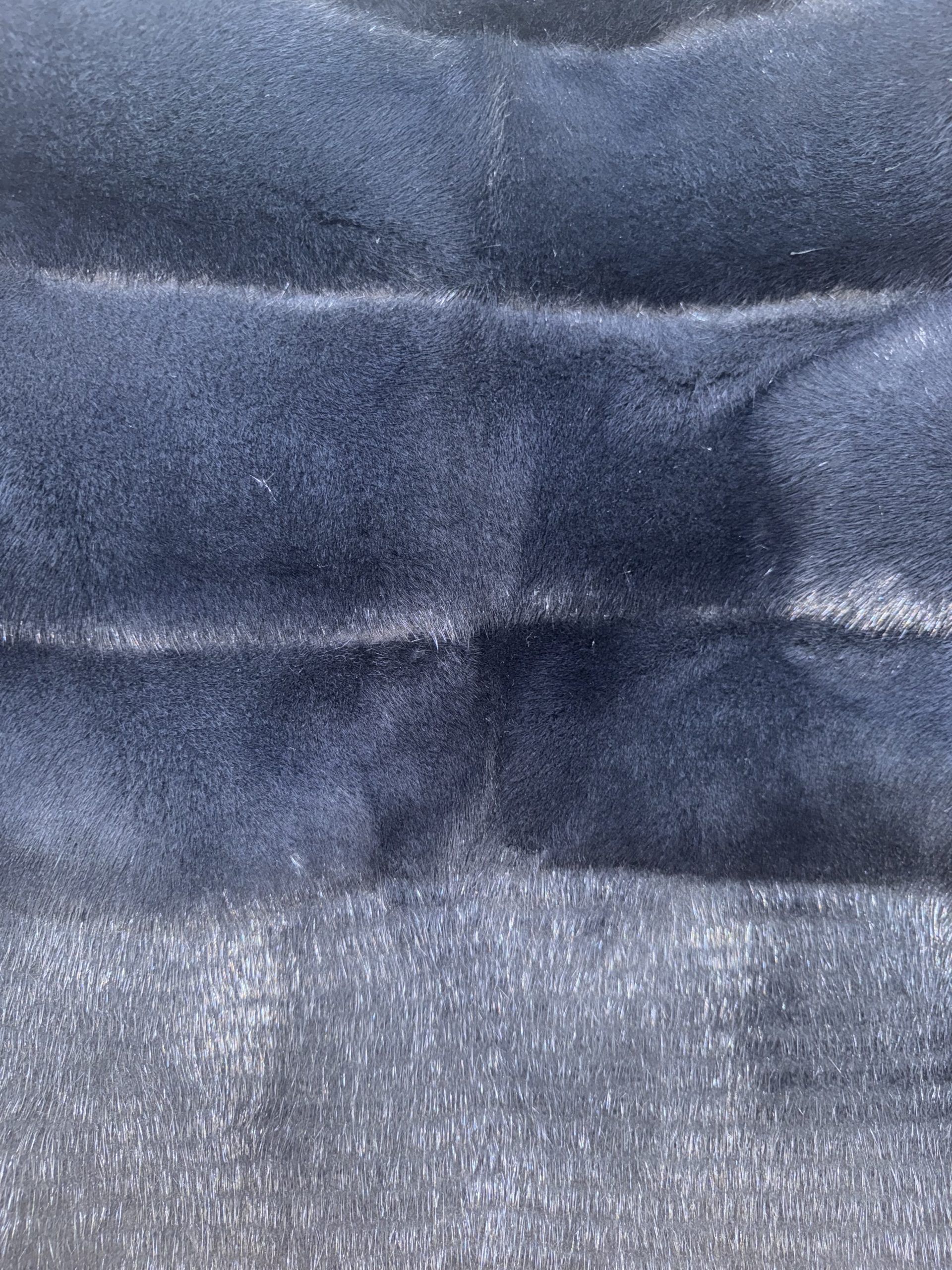 Yves SalomonLuxury dark-navy mink fur jacket with cashmere blend lining