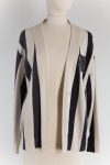 Brunello Cucinelli Embellished Striped Cashmere Cardigan Brunello Cucinelli Embellished Striped Cashmere Cardigan