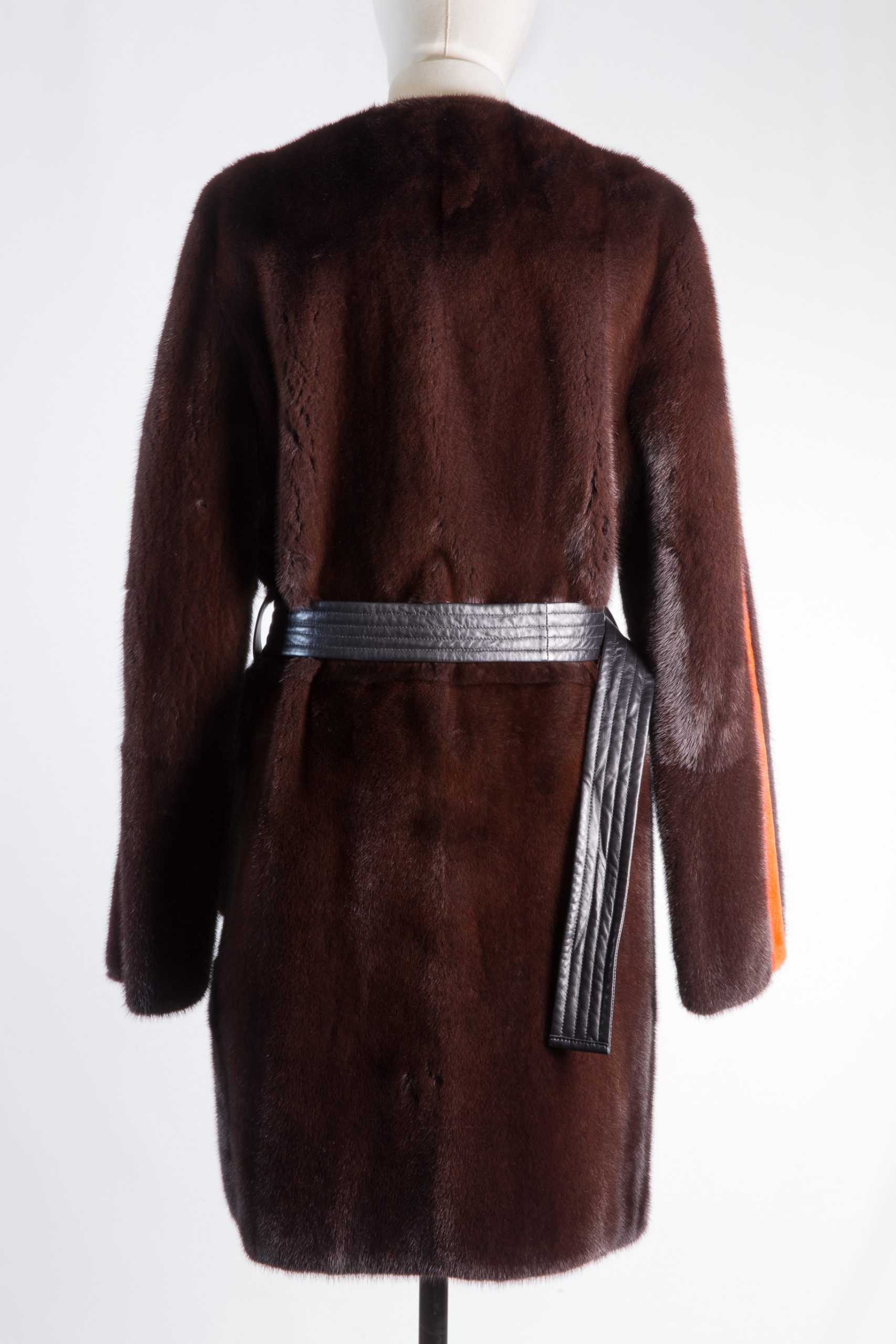 Louis Vuitton Limited Edition Reversible Mink Fur & Leather Belted Coat Louis Vuitton Limited Edition Reversible Mink Fur & Leather Belted Coat