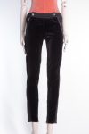 Stella McCartney Velvet-Front Skinny Trousers Stella McCartney Velvet-Front Skinny Trousers