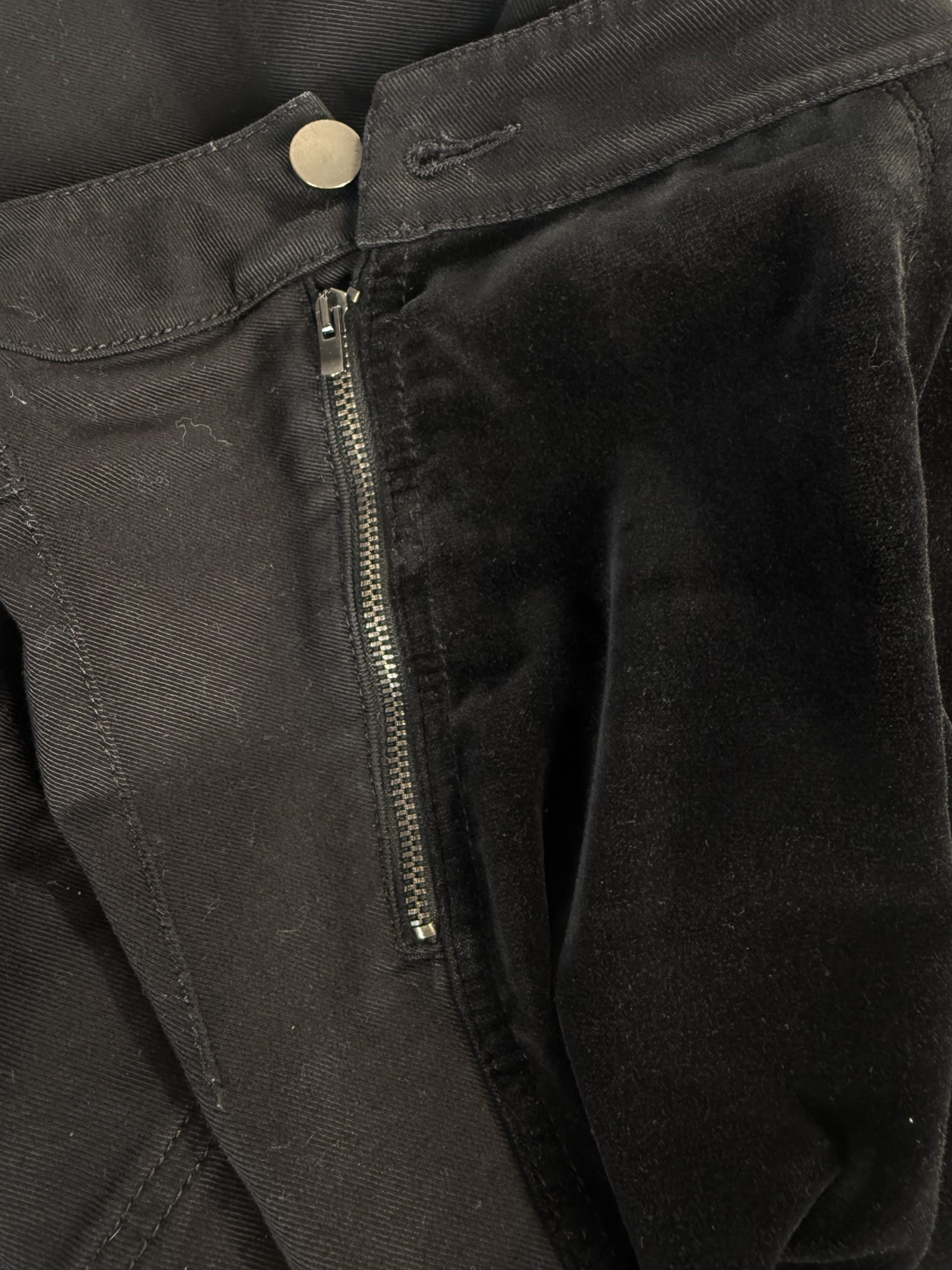 Stella McCartney Velvet-Front Skinny Trousers Stella McCartney Velvet-Front Skinny Trousers